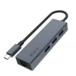 Devia Leopard Series Type-C to RJ45 + 3 USB 3.0 Hub Adapter