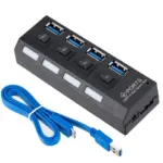 Hi-Speed USB 3.0 4 Port Hub Support 1TB