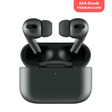 AirPods Pro Black Clone with ANC, Bluetooth 5.0, and wireless charging