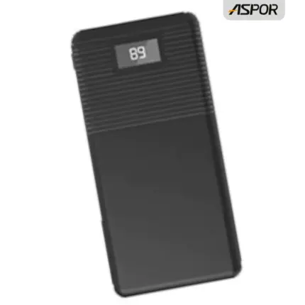 Aspor A322 15W 10000mAh Power Bank with LED digital display