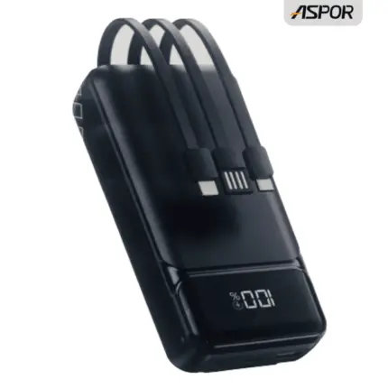 Aspor A316 22.5W 20000mAh Power Bank with LED Display and Fast Charging