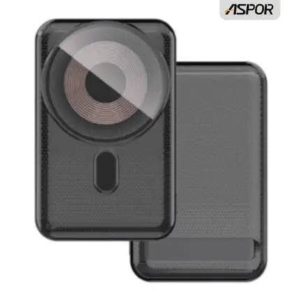Aspor A326 Wireless Power Bank 10000mAh with magnetic wireless charging and LED display