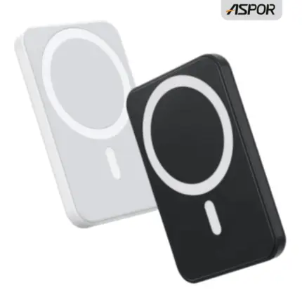 ASPOR A325 Magnetic Power Bank 5000mAh with wireless and wired fast charging
