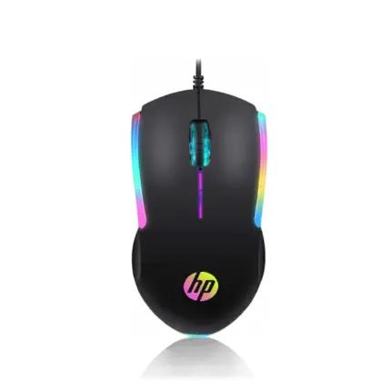 HP M160 Wired RGB Gaming Mouse with optical sensor and colorful lighting