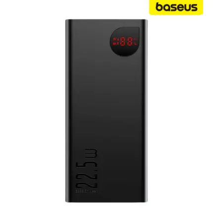 Baseus Adaman 22.5W 10000mAh Power Bank with quick charge, dual ports, and LED display
