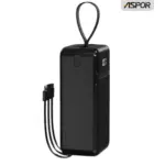 Aspor A318 22.5W 40000mah With LED and Wired Power bank