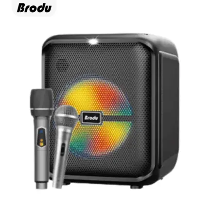 BTS 1740 Brodu Bluetooth Karaoke Speaker with built-in mic and light show