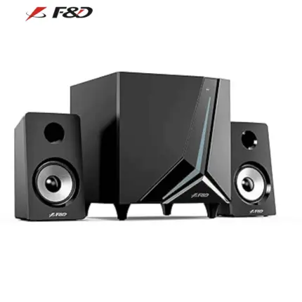 F&D F670X Subwoofer with deep bass, elegant design, and versatile connectivity