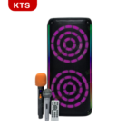KTS 1912 Wireless Portable Karaoke Speaker With 2 Microphones