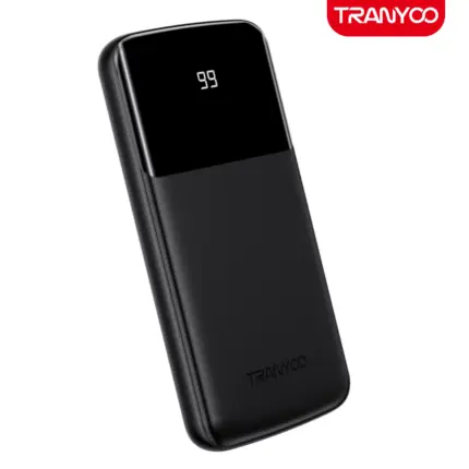 Tranyoo T-D08 10000mAh Power Bank with dual USB ports and fast charging