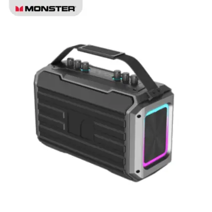 Monster MS22141 Adventurer 1000 Speaker with Bluetooth, dual mic inputs, and rugged design