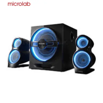 Microlab T10 Bluetooth subwoofer for gaming with deep punchy bass and USB/AUX connectivity