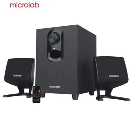 Microlab M-108BT Bluetooth subwoofer with punchy bass and USB/AUX connectivity