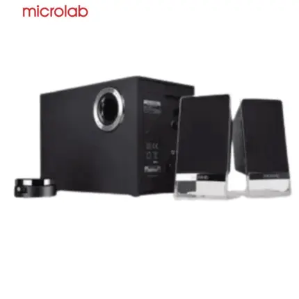 Microlab M-200BT Platinum Bluetooth subwoofer with deep bass and USB/AUX connectivity