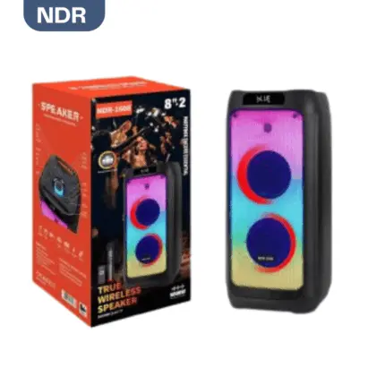 NDR 1608 Karaoke Portable Speaker with echo control, Bluetooth, and long battery life