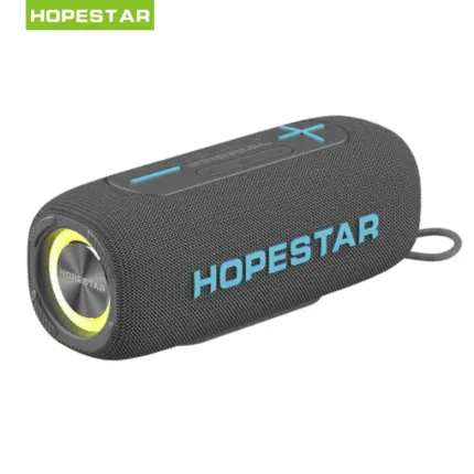 Hopestar P32 Max Portable Bluetooth Speaker with dynamic LED lights and karaoke mic input