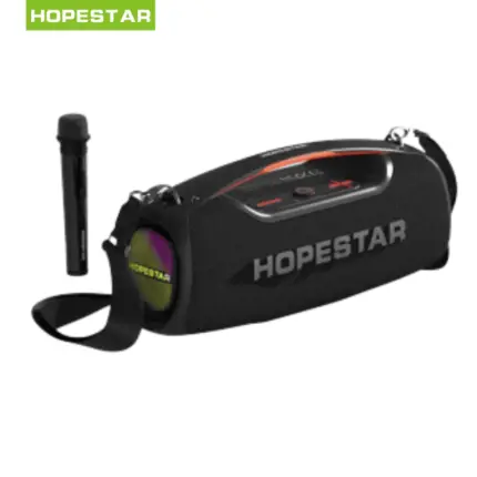 Hopestar A60 100w Portable Bluetooth Speaker with LED lighting and microphone inputs