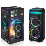 NDR 815 Karaoke Portable Speaker Size 8'* 2 (With Wireless Mic)