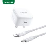 UGREEN 20W Type-C  Fast Charger and Type-C to Lightning  Cable 1M