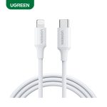 Ugreen Type-c to Lightning  Cable MFI Certified  Rubber Shell 1Meter (White) US171