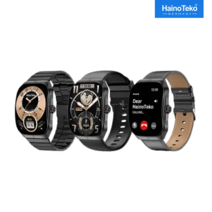 Hainoteko 7 Curved Glass Smart Watch with AMOLED display and fitness tracking