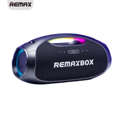 Remax RB-M73 Karaoke Speaker with Bluetooth, LED lights, and dual mic support