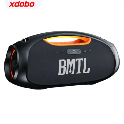 XDOBO BOOM Speaker with Bluetooth 5.0, TWS pairing, IPX6 rating, and 12-hour battery