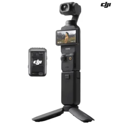 DJI Osmo Pocket 3 with 3-axis stabilization, 4K60 video, and dual screens