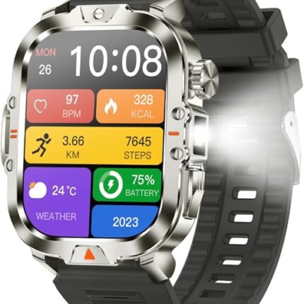 Blaktron Storm S2 SmartWatch with 2.01-inch HD display, Bluetooth calling, health tracking, AI assistant, and IP68 water resistance