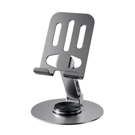Plokama DT-20 mobile & tablet holder, all-metal, 360° rotation, foldable and lightweight