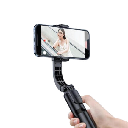 Plokama Gimbal-P66 3-in-1 stabilizer, selfie stick, and tripod with Bluetooth remote