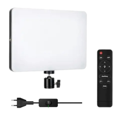 Plokama Live-P11-Application-Scenarios- LED Fill Light Panel with White, Soft White, and Warm White modes, dimmable brightness, and wireless remote