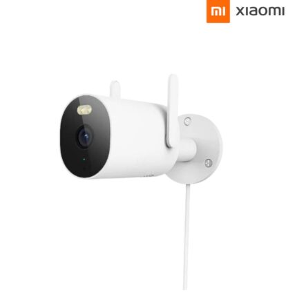 Xiaomi Mi Outdoor Security Camera AW300 with 2K ultra-clear images, full-color night vision, IP66 waterproof, AI human detection, and two-way audio