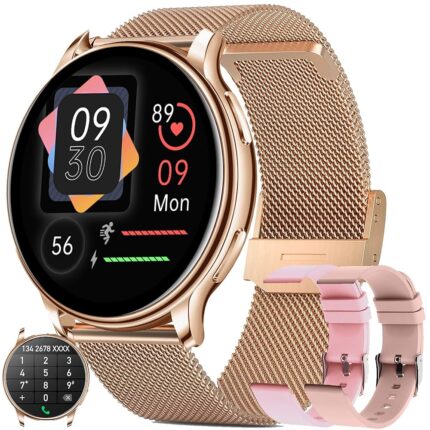 HainoTeko-18 Ladies Smart Watch with high-resolution touch display, health monitoring, and Bluetooth calling