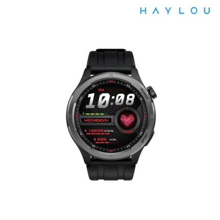 Haylou Solar Neo Smart Watch with 1.53" HD color display, Bluetooth calling, rotating crown, fitness tracking, and IP68 water resistance