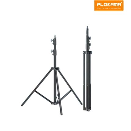 Plokama PK-280D Tripod 2.8M heavy-duty aluminum stand for cameras, lights, and ring lights