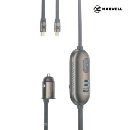 Maxwell 6 Port In-Vehicle Car Charger with 78W power, Dual PD, and QC charging