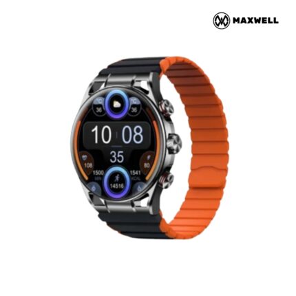 Maxwell MW Fusion Smartwatch with AMOLED display, Bluetooth 5.2, and IP68 waterproof rating