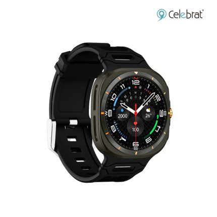 Celebrat SW16 Smart Watch with 1.52-inch HD round display, Bluetooth calling, health monitoring, and IP waterproof metal body