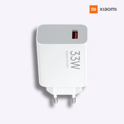 Xiaomi 33W 2 Pin Charging Doc with Type-A port, 33W fast charging, and 9 safety protections