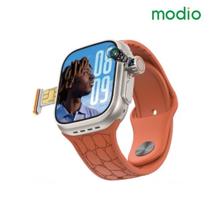 Modio ST13 Smartwatch with 2.2-inch touch display, 4G SIM, telescopic camera, and fitness tracker
