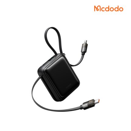 Mcdodo 22.5W 10000mAh Mini Power Bank with Built in USB-C & Lightning Cables