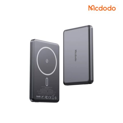 Mcdodo 20W 5000mAh Magnetic Power Bank with MagSafe wireless charging, 20W USB-C PD output, aluminum-alloy frame, ultra-slim design
