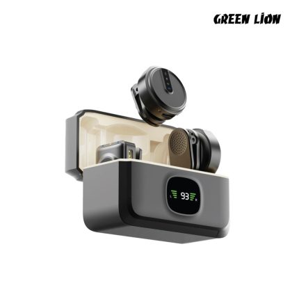 Green Lion GLM Wireless Mic Lite with 2 mics 1 receiver, digital display, 20m range, 360° pickup, noise cancellation