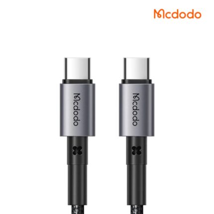 Mcdodo Type-C to Type-C PD Fast Charge Data Cable with 65W, aluminum connectors, nylon-braided jacket