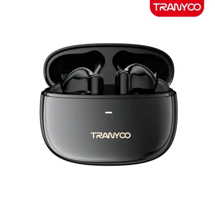 Tranyoo T-M2 ANC Earbuds with Bluetooth 5.4, ENC calls, IPX4 water resistance