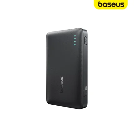 Baseus 22.5W Enerfill 10000mAh Power Bank with dual USB-C ports and magnetic charging support.