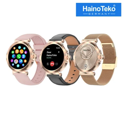 HainoTeko 23 Mini Smartwatch, mini smartwatch women, BT calling smartwatch, waterproof ladies smartwatch, 3 strap smartwatch, 7 day battery smartwatch, heart rate SpO2 watch, HainoTeko mini watch Sri Lanka, women's fitness tracker, calling mini smartwatch