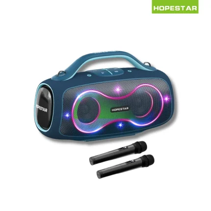 Hopestar Partybox 168 400W Bluetooth speaker with dual wireless mics, IPX5 waterproof