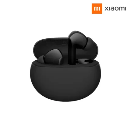 Xiaomi Redmi Buds 5A Earbuds with 25dB Active Noise Cancellation, 12mm dynamic drivers, and charging case.